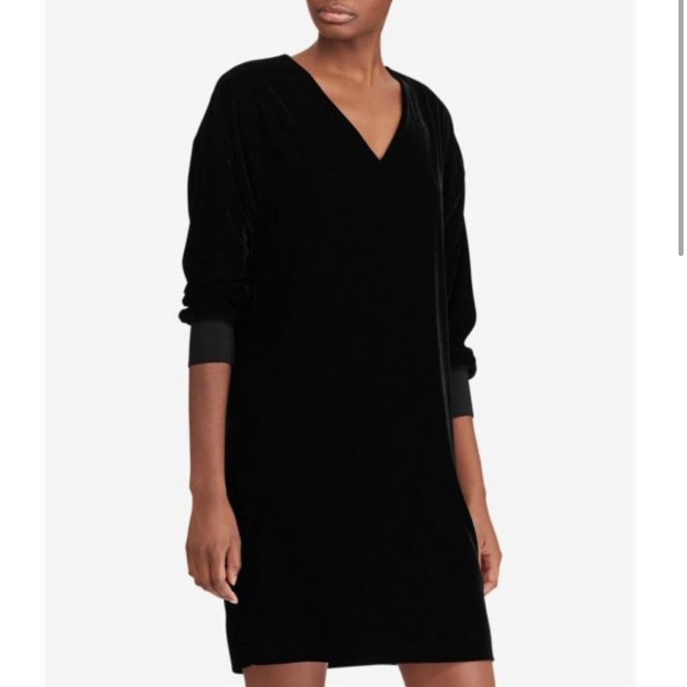Ralph Lauren Radigan Velvet Shift Dress